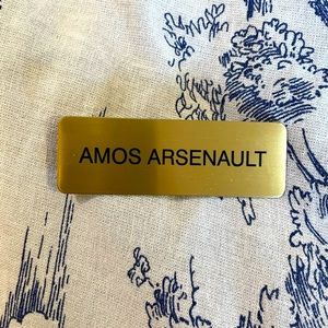 Amos Arsenault name tag